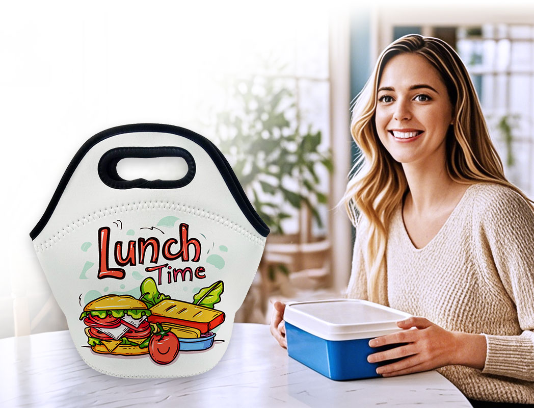 Sublimation Kids School Lunch Box Tote Bag