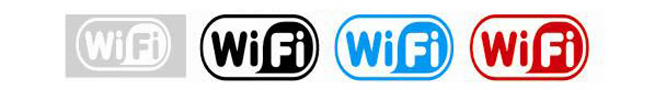 Free Wifi Window Decal Sticker Business Sign (13cm x 6cm)