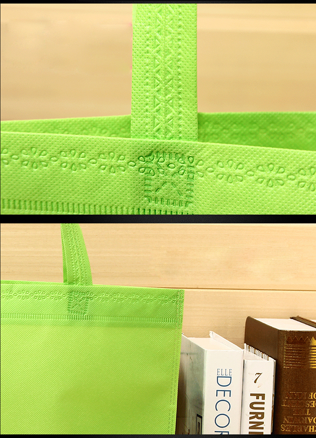 11.8 x 15.7 Reusable Tote Bag, 1 Color Custom Double Sided Imprint - 6 Color